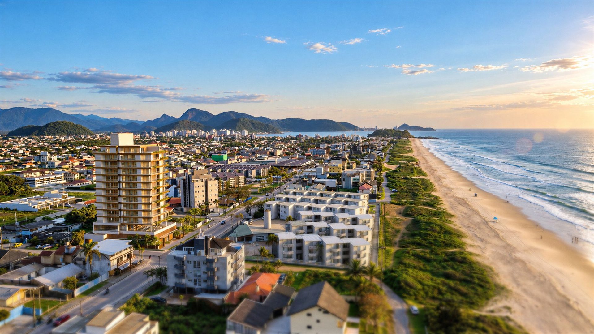 Vista aérea da Costa Sul de Guaratuba